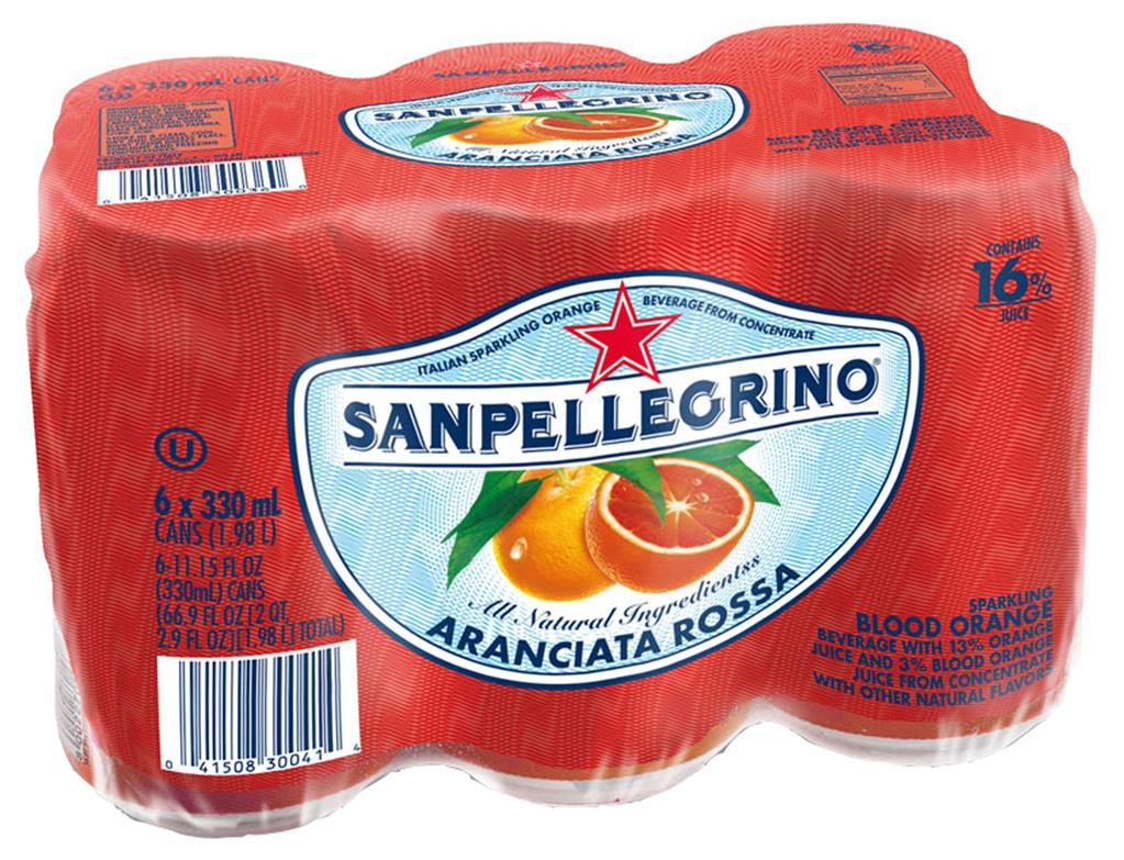 Frisdrank San Pellegrino bloedsinaas 33cl blik (24)