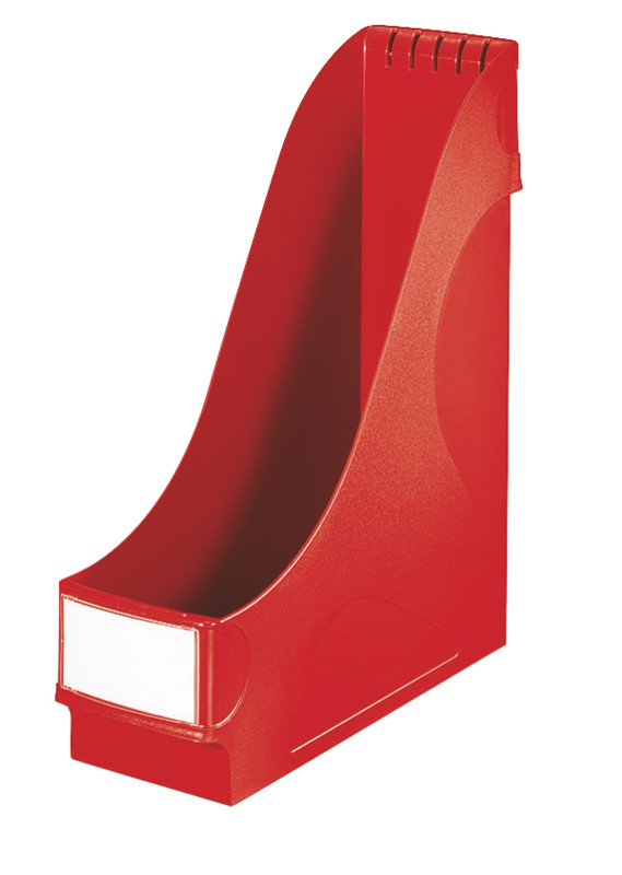 Tijdschriftencassette Leitz PP A4 90mm extra breed rood