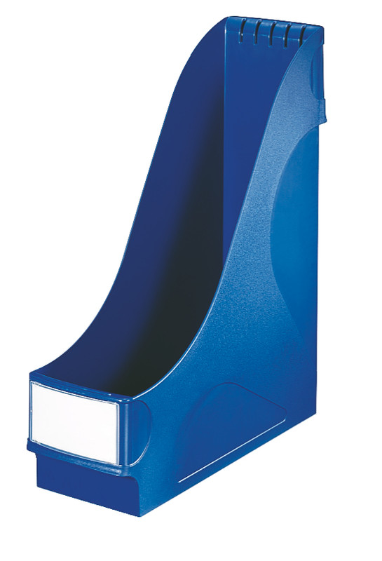 Tijdschriftencassette Leitz PP A4 90mm extra breed blauw (242535)