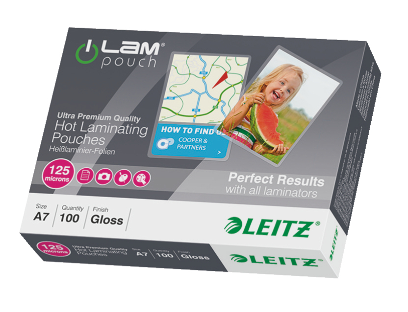 Lamineerhoes Leitz iLam A7 125 micron glanzend (100)