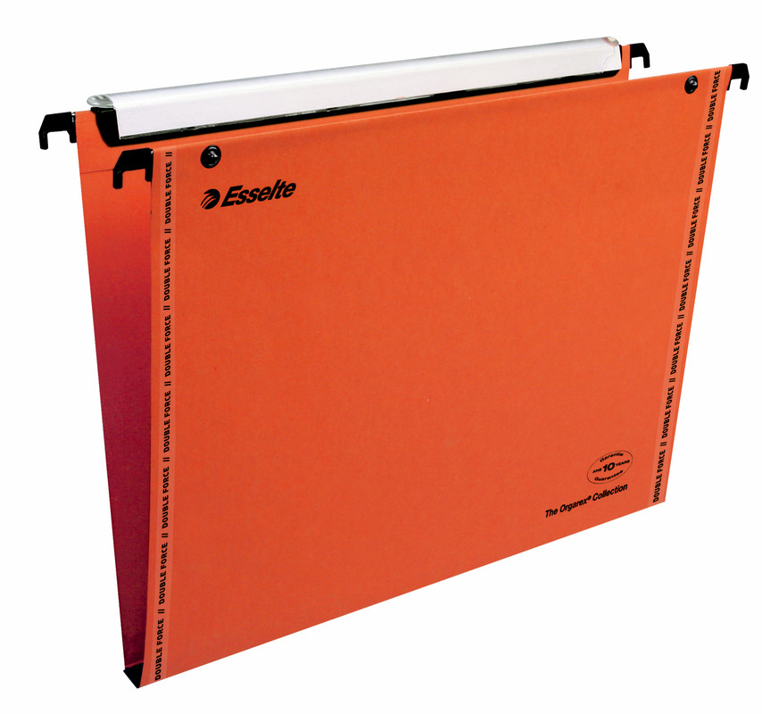 Hangmap Esselte Orgarex VisioPlus karton A4 330mm 15mm bodem lade oranje (25)