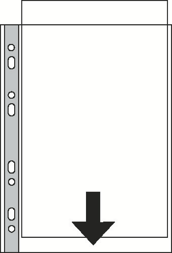 Showtas Esselte Standaard PP A3 85 micron 11-gaats gekorreld transparant (50)(552310T)