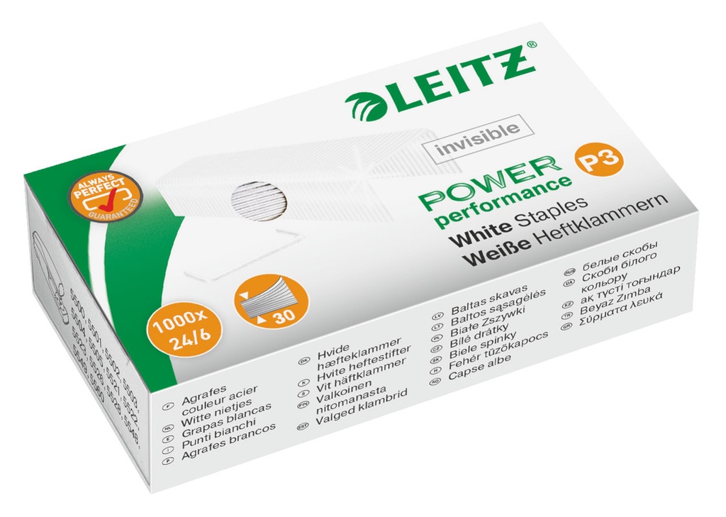 Nietjes Leitz Power Performance P3 24/6 wit (1000)