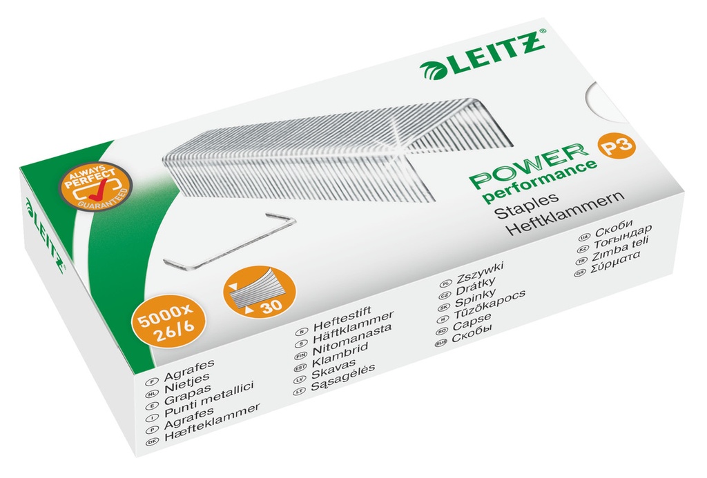 Nietjes Leitz Power Performance P3 26/6 verzinkt (5000)