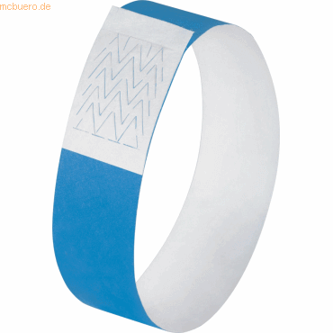 Evenementenbandjes Sigel Super Soft 255 x 25mm blauw (120)