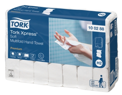 Handdoek Tork Xpress Multifold Soft H2 2-laags 110vel (21) - FSC Mix Credit