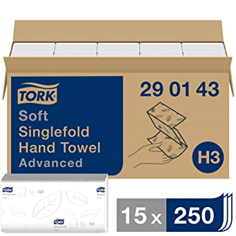 Handdoek Tork Advanced H3 Z-vouw 2-laags 250vel (15) (290173)