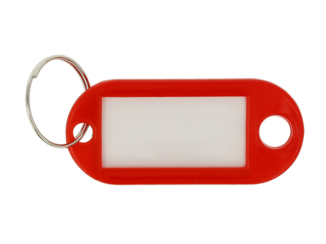 Sleutelhanger Westcott met verwisselbaar etiket rood (100)