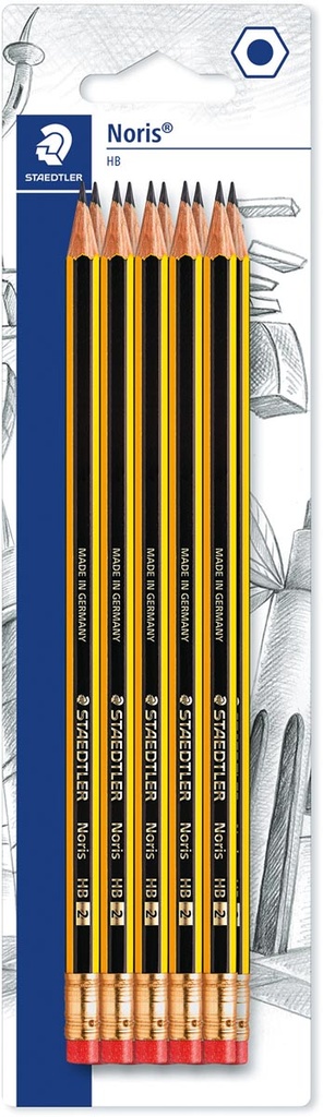 Potlood Staedtler Noris HB met gom (10)