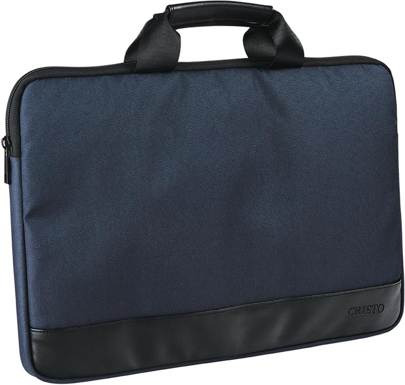 Laptophoes Cristo Recycled sleeve 15,6inch blauw