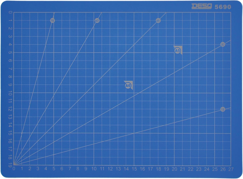 Snijmat Desq Professioneel 5-laags 22cm x 30cm Blauw