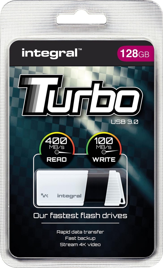 USB-stick Integral Turbo USB 3.0 128gb Wit