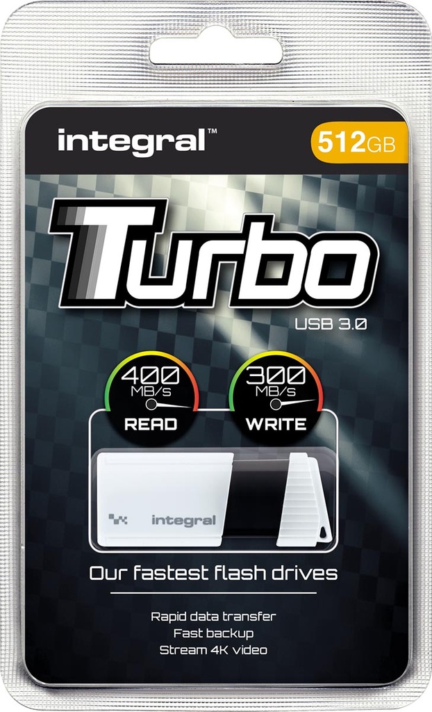 USB-stick Integral Turbo USB 3.0 512gb Wit