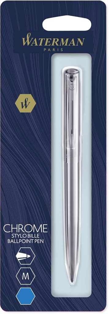 Balpen Waterman Allure Medium punt 1mm Chroom