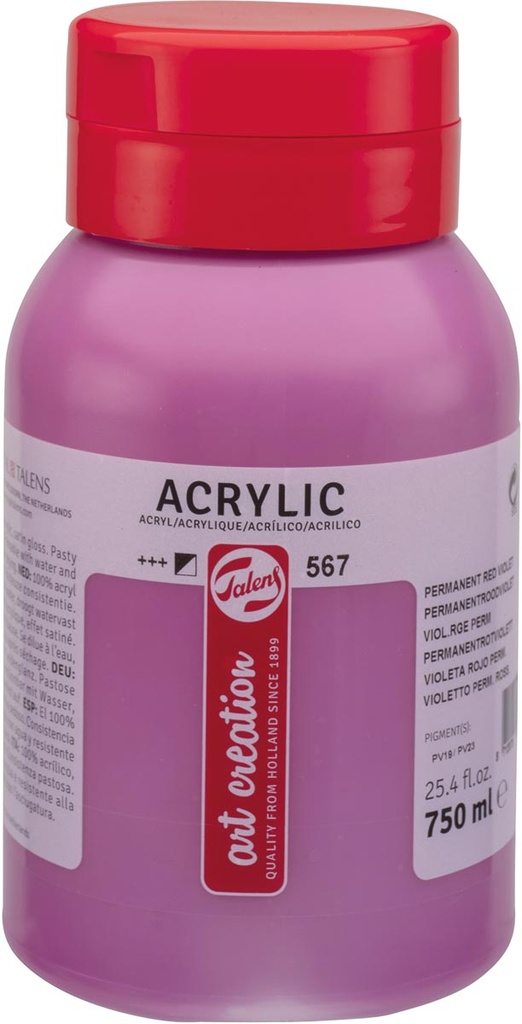 Avrylverf flacon Tales Art 750 ml permanentroodviolet