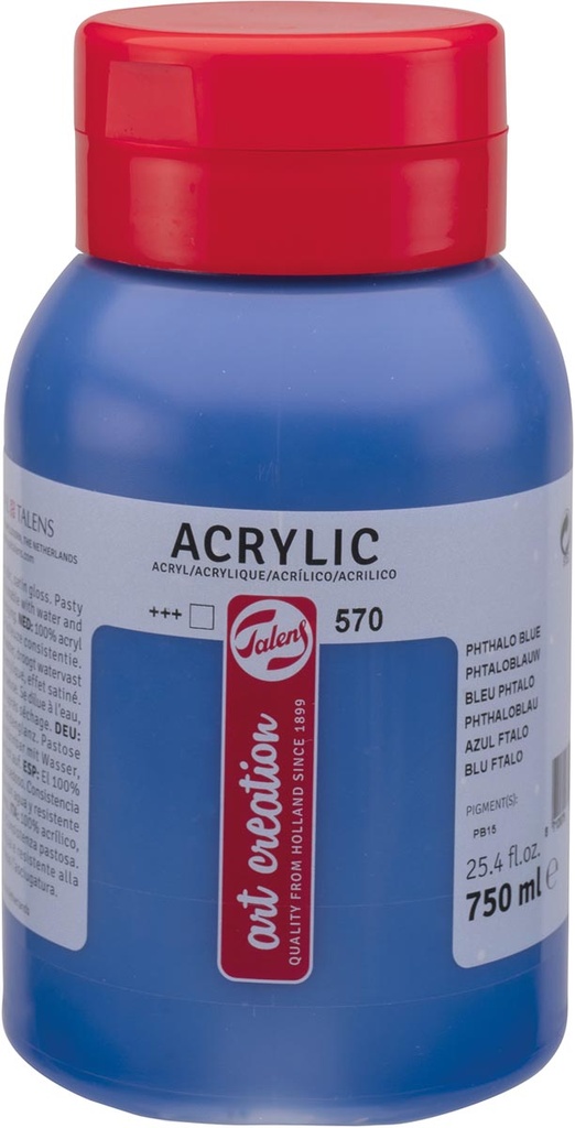 Avrylverf flacon Tales Art 750 ml phtaloblauw