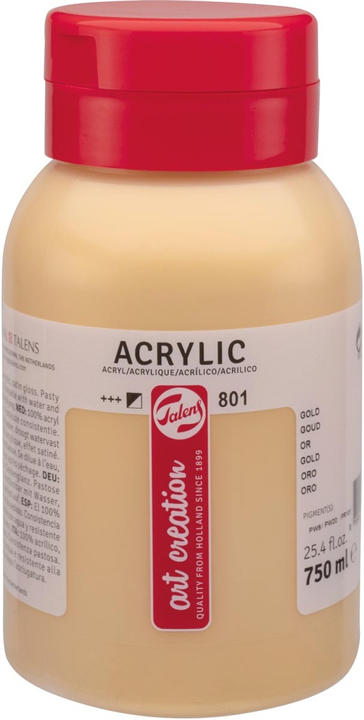 Avrylverf flacon Tales Art 750 ml goud