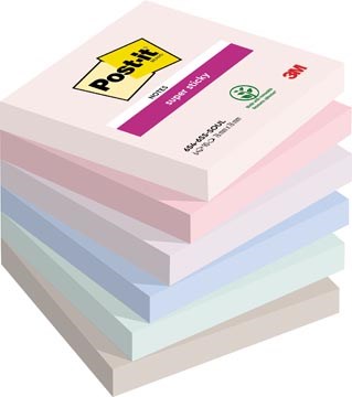 Sticky notes Post-it soulful 76 x 76 mm 90 vellen assorti (6)