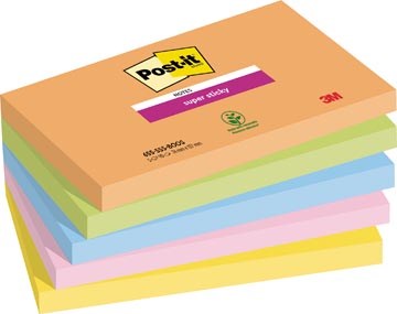 Sticky notes Post-it boost 76 x 127 mm 90 vellen assorti (5)