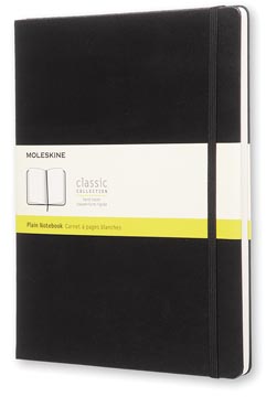 Notitieboek Moleskine harde kaft 19 x 25 cm 192 blz zwart