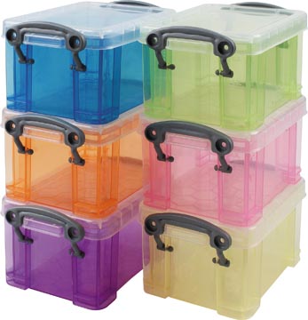 Opbergdoos Really Useful boxes 6 x 0,33 l assorti (6)