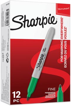 Permanent marker Sharpie fijne ronde punt 1mm groen