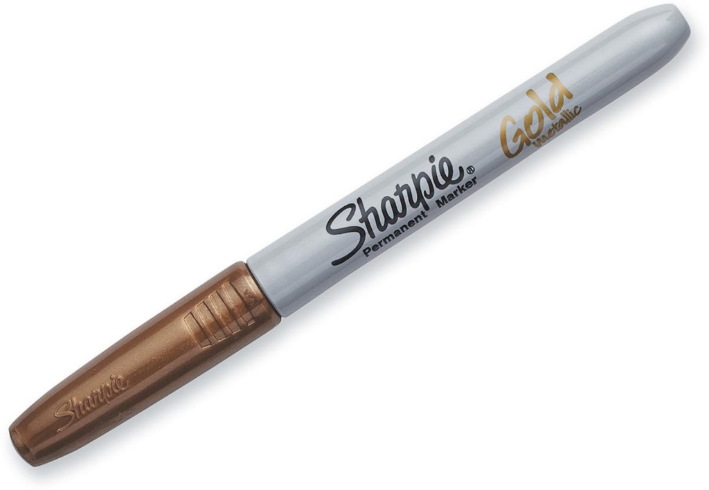 Permanent marker Sharpie fijne ronde punt 1mm goud metallic