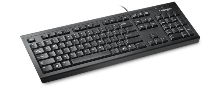 Toetsenbord Kensington met draad AZERTY zwart