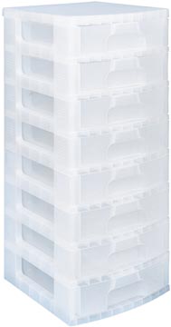 Ladenblok Really Useful box 8 x 9,5l Transparant