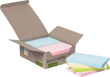 Quick Notes Recycled pastel Q-Connect 76 x 127 mm 100 vel assorti (12)