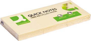 Quick Notes Recycled Q-Connect 38 x 51 mm 100 vel Geel (3)