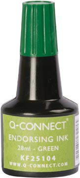 Stempelinkt Q-Connect 28 ml Groen