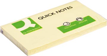 Quick Notes Q-Connect 76 x 127 mm 100 vel Geel