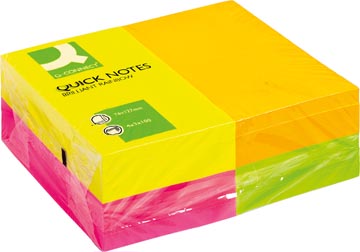 Quick Notes Q-Connect 76 x 127 mm 80 vel Neonkleuren (12)