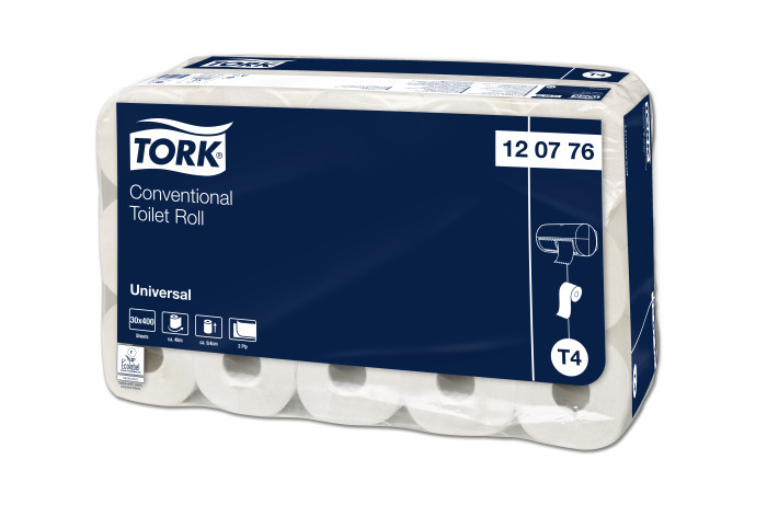 Toiletpapier Tork Universal T4 2-laags 9,4x12cm 400vel (30rol)