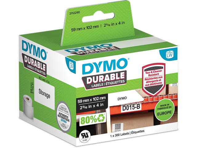 Dymo LW etiket duurzaam 59x102mm (300)