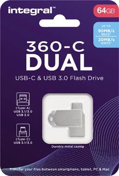 Integral 360-C Dual USB3 64GB