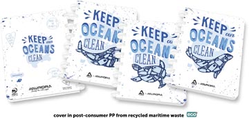 Aurora Adoc schrift Ocean waste Plastics A5 commercieel geruit