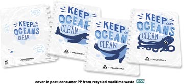 Aurora Adoc schrift Ocean Waste Plastics A4, geruit 5x5