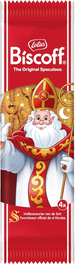 Speculaaskoekjes Lotus sinterklaas 14cm (4)