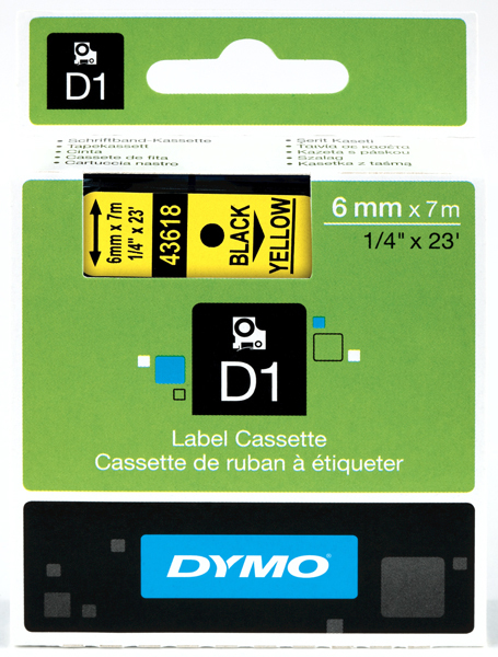 Dymo D1 tape 6mmx7m