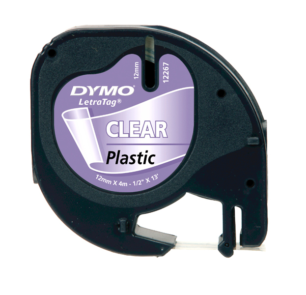 [DYM-S0721530] Dymo Letratag tape plastic 12mmx4m (transparant)