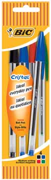 Balpen Bic Cristal Original blister 5 stuks