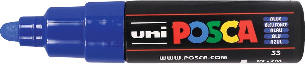 [TIM-PC7MBF] Paintmarker Uni-ball Posca ronde punt 4.5 - 5.5 mm (blauw)