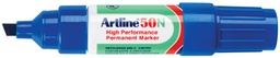 [TIM-50B] Permanent marker Artline 50 beitelpunt 3-6 mm (blauw)