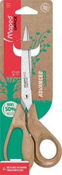 Schaar Maped Office Advanced Wood 21 cm asymmetrisch