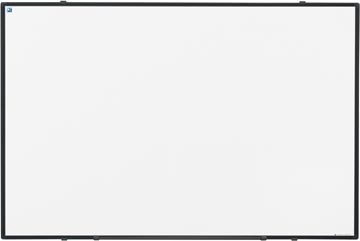 Whiteboard magnetisch Smit Visual Softline gelakt staal 60x90cm zwarte rand