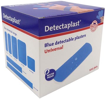 Pleister Detectaplast Universal metaal detecteerbaar 19x72mm blauw (100)