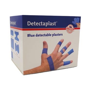 Pleister Detectaplast Universal metaal detecteerbaar assorti afmetingen blauw (100)