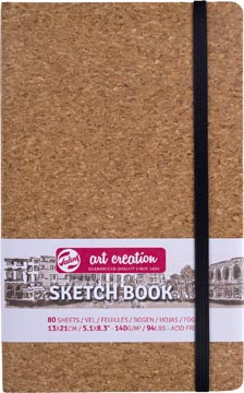 Schetsboek Talens Art Creation Kurk 13x21cm bruin